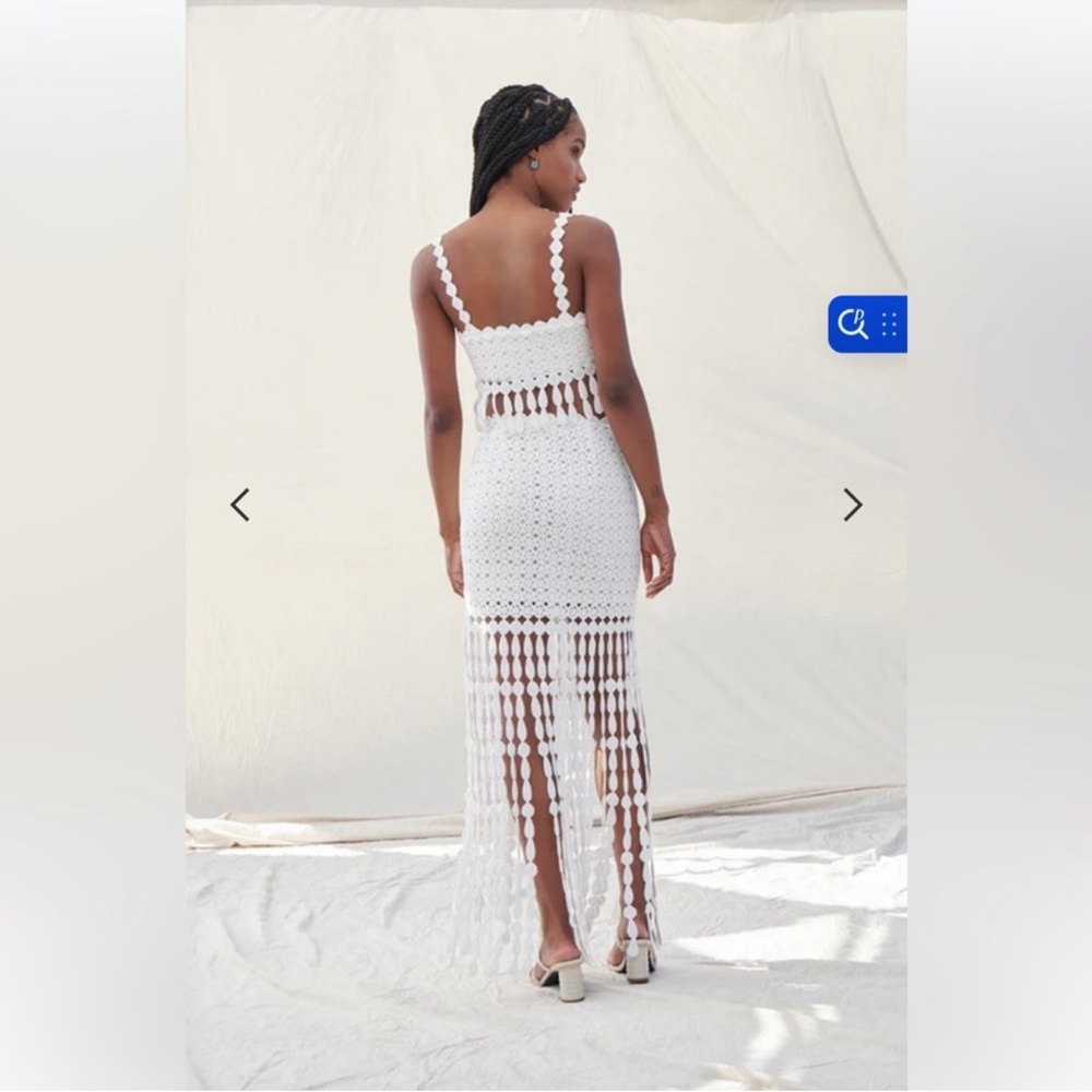 SAYLOR White Crochet Eloie Set - Picture 2 of 10